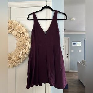 Express romper/dress in plum